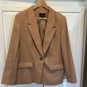 J.Crew Willa Italian Blazer Size 14 Tan